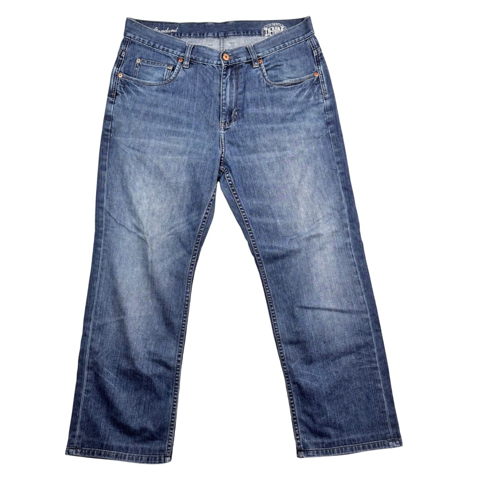 Tommy Bahama Denim Mens 35x32 Standard Fit Straight Leg Blue Jeans RN 86549
